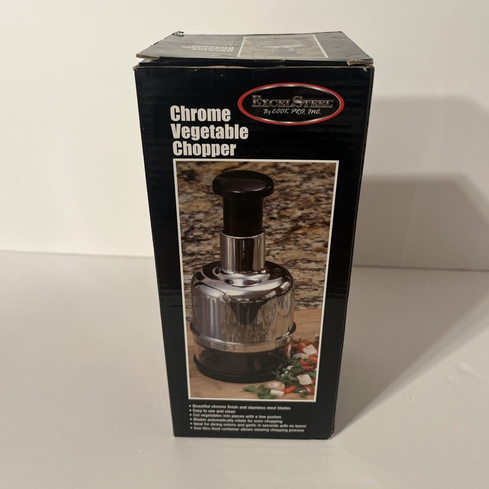ExcelSteel by Cook Pro Inc. Chrome Vegetable Chopper Food Processor
